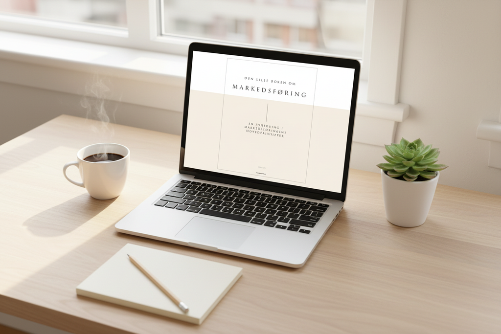 Markedsføring på laptop