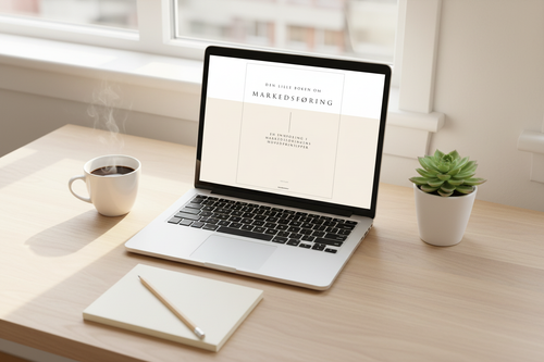 Markedsføring på laptop